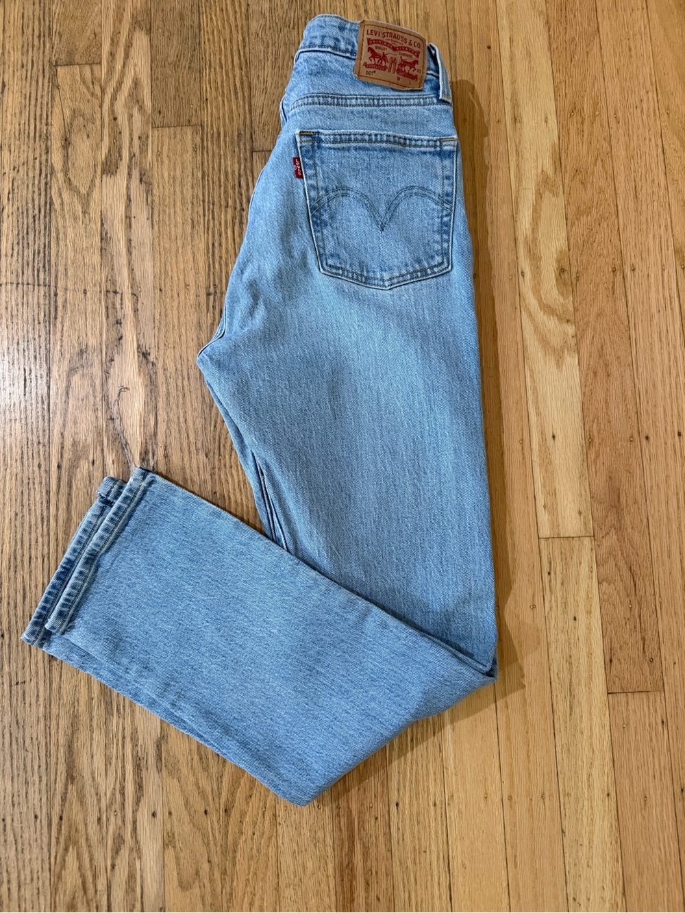 Levi's Pale Blue Women's Straight-Leg Jeans